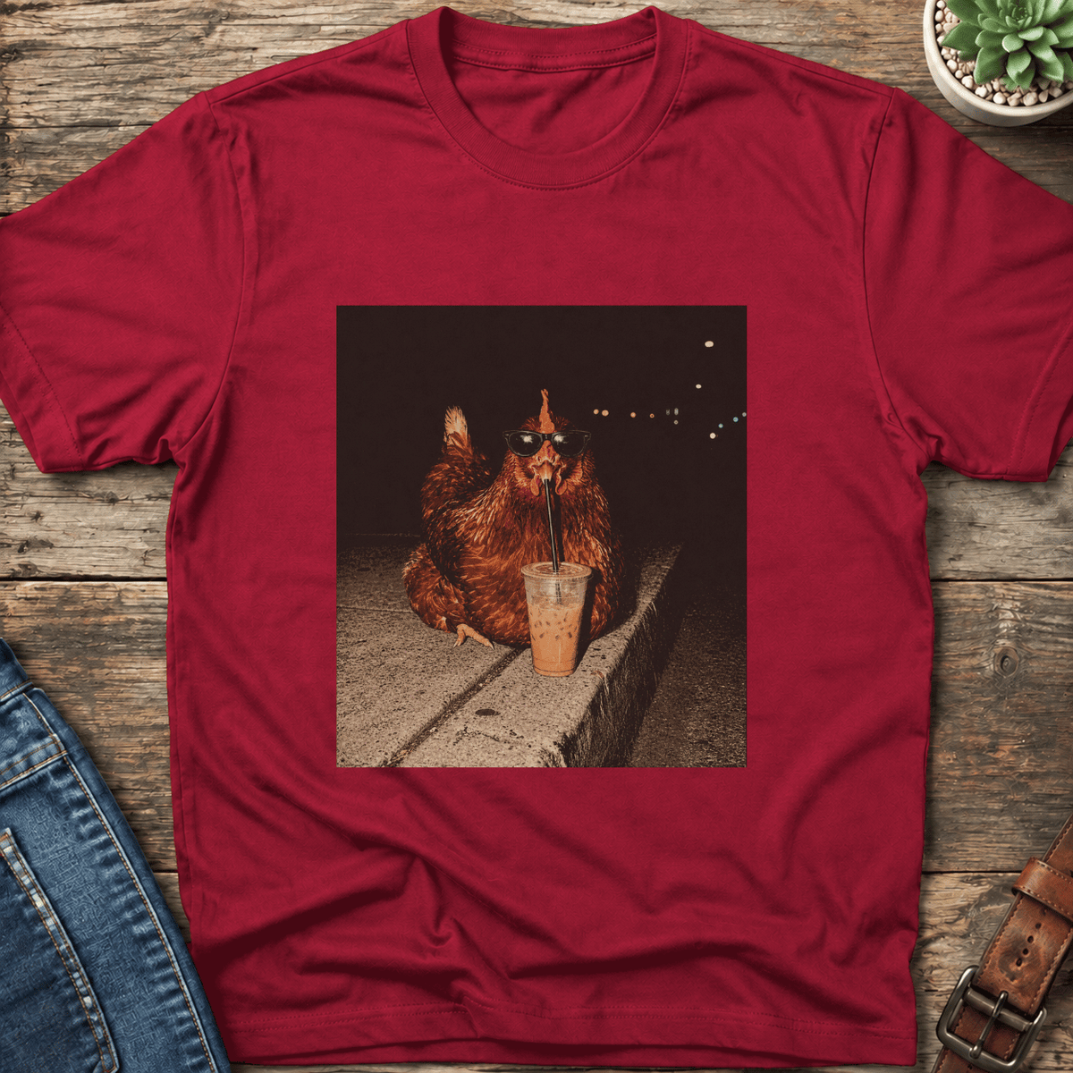 Midnight Coffee Chicken T-Shirt