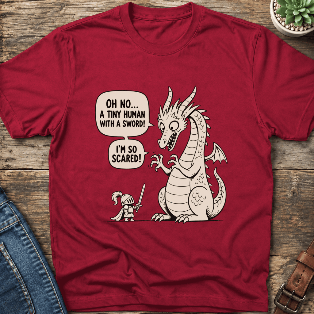 Tiny Human With A Sword T-Shirt
