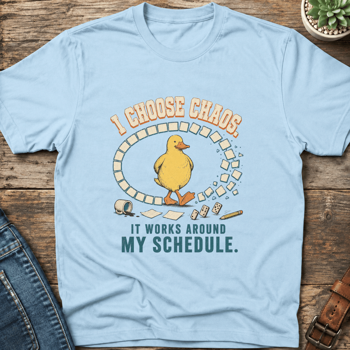 I Choose Chaos Duck T-Shirt