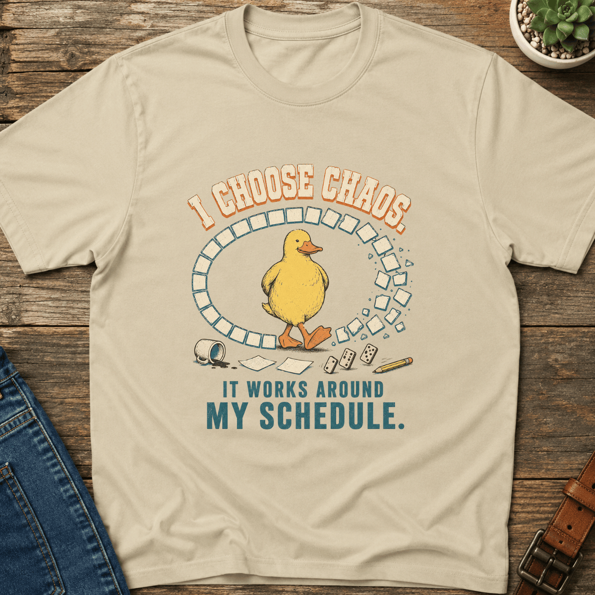 I Choose Chaos Duck T-Shirt