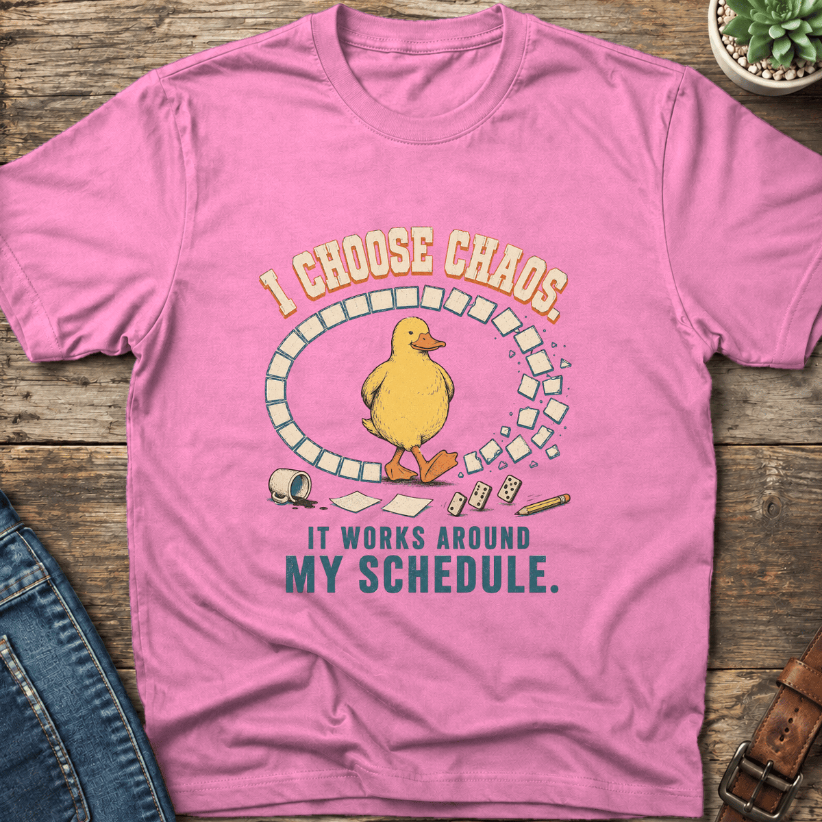 I Choose Chaos Duck T-Shirt