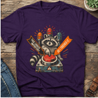 Important Button Raccoon T-Shirt