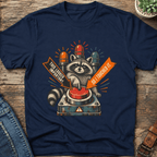 Important Button Raccoon T-Shirt