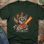Important Button Raccoon T-Shirt