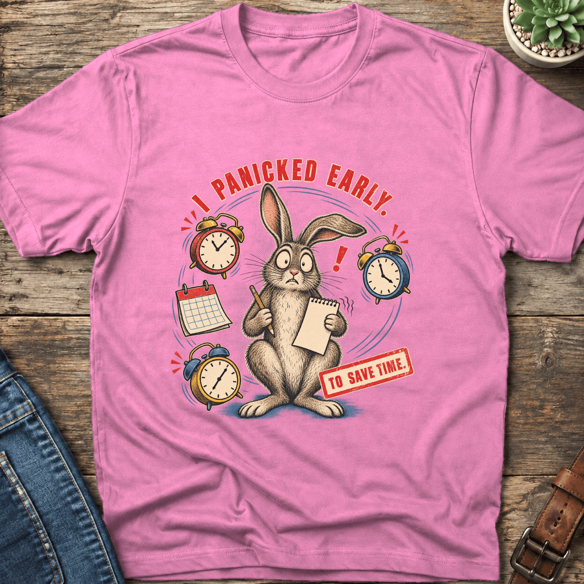 Panicked Early Rabbit T-Shirt