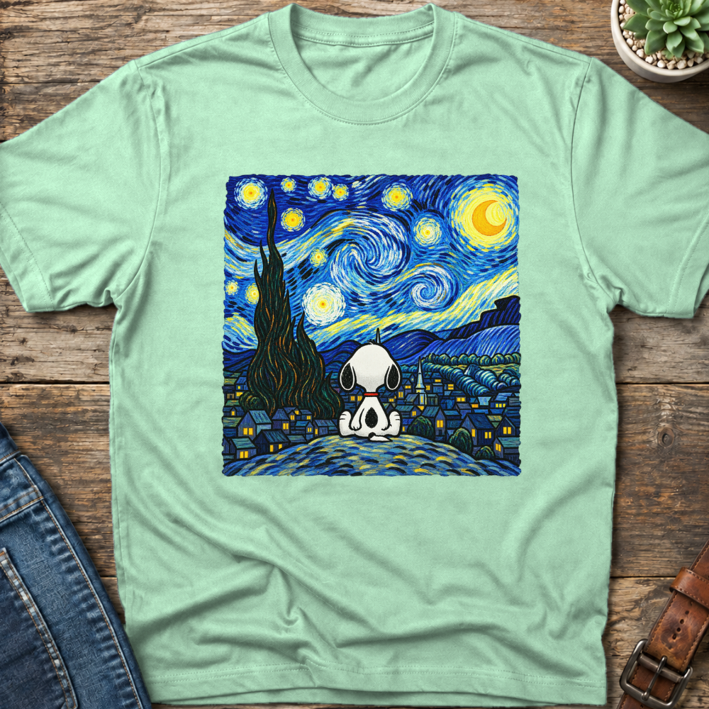 Snoopy Starry Night T-shirt