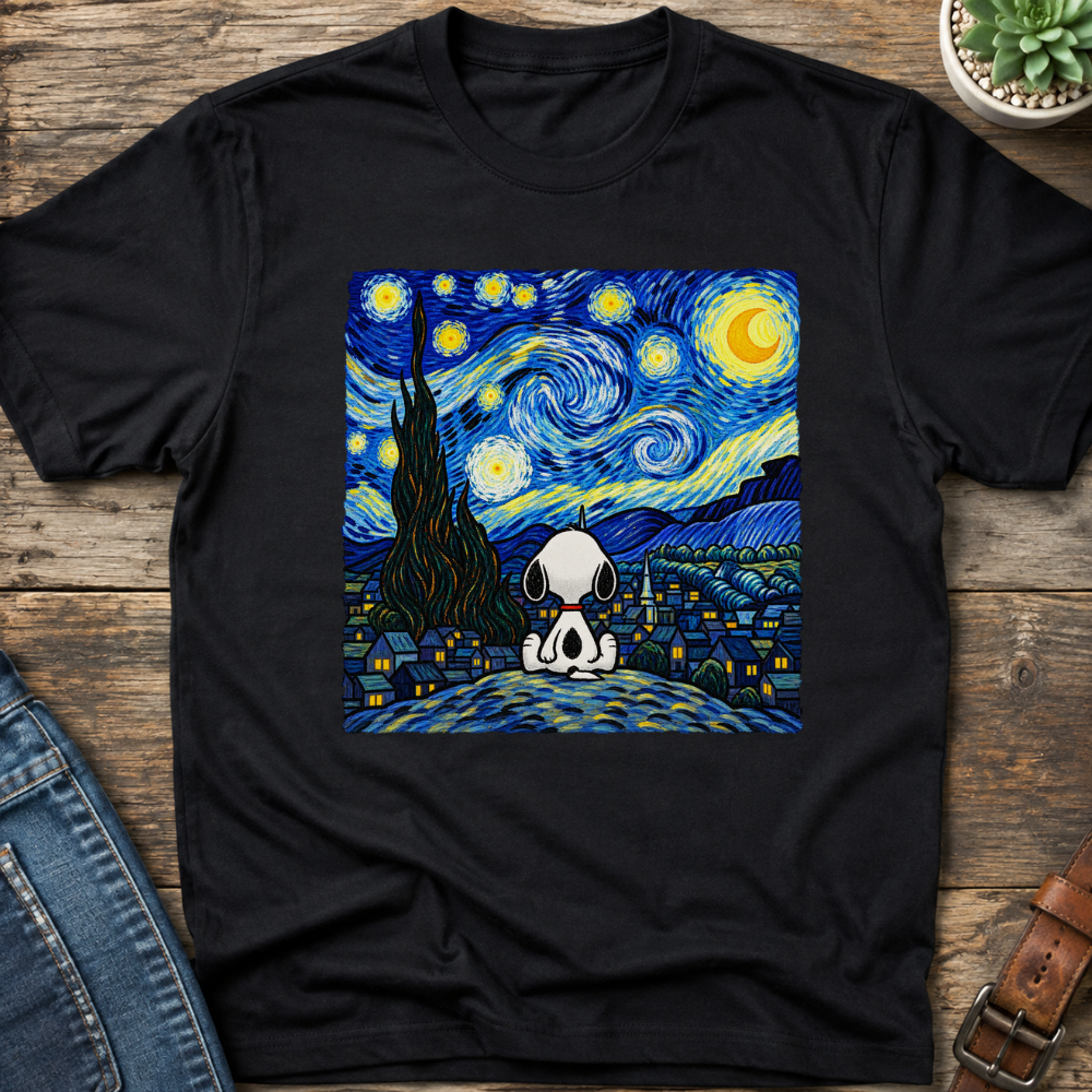 Snoopy Starry Night T-shirt