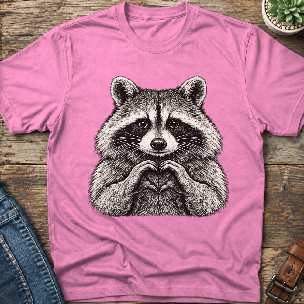Raccoon Heart Hands T-Shirt