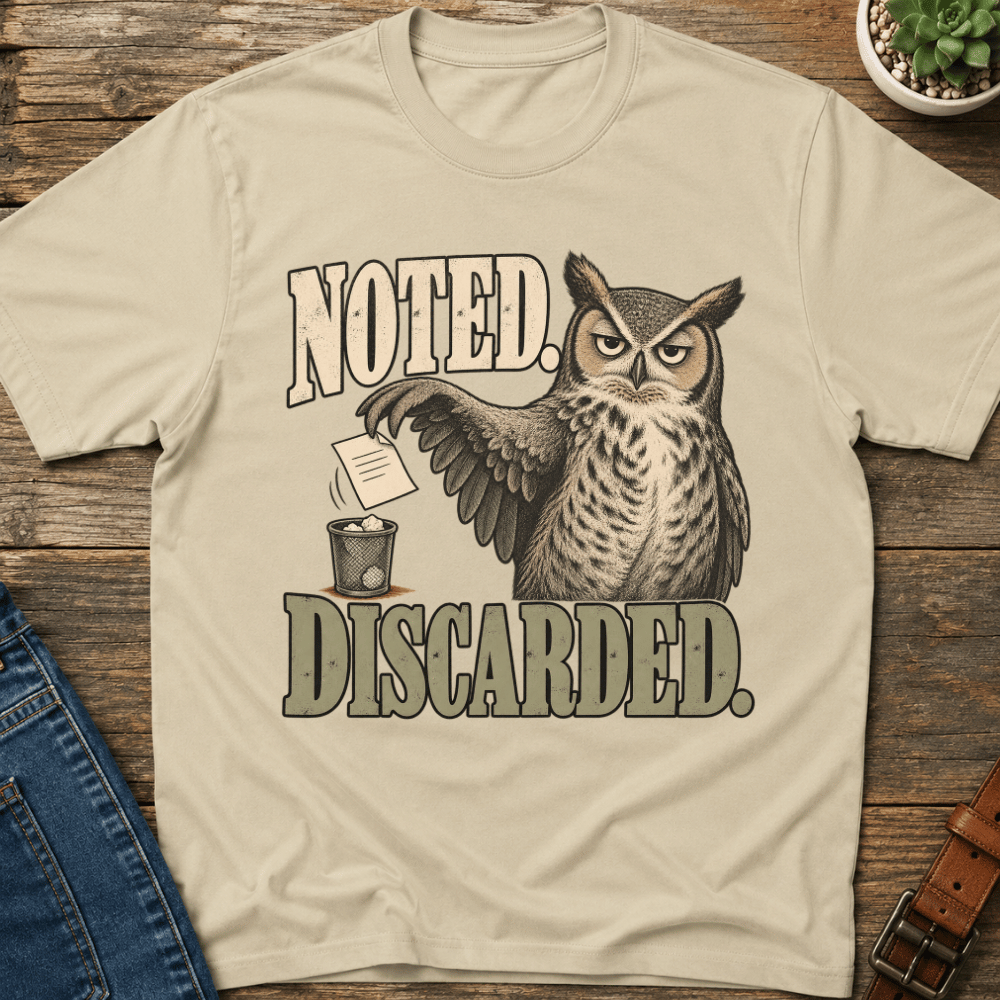 Noted Discarded Owl T-Shirt