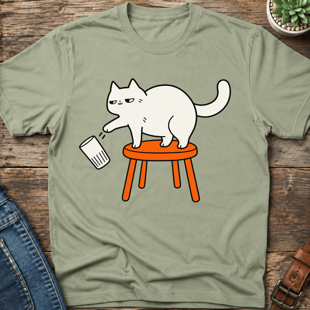Cat Gravity Test T-Shirt