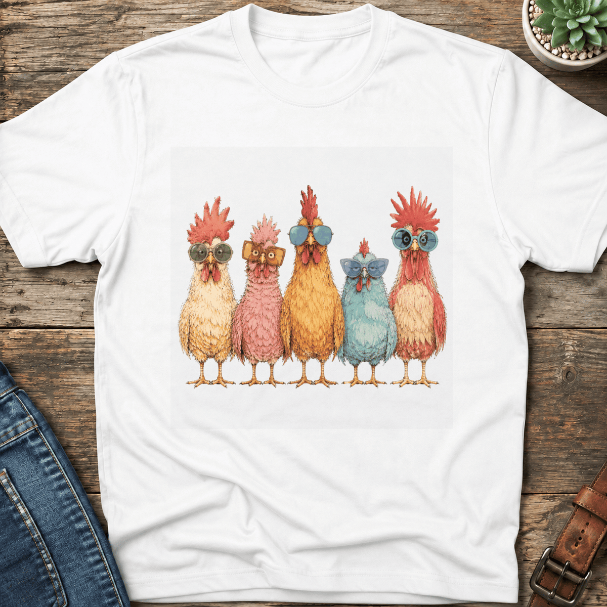 Cool Chicken Lineup T-Shirt