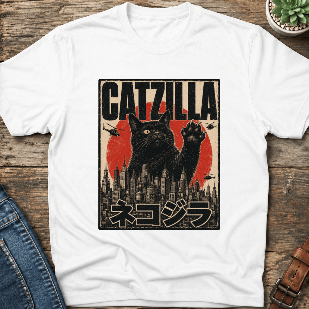 Catzilla Japanese T-Shirt