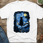 Starry Night Cat T-Shirt