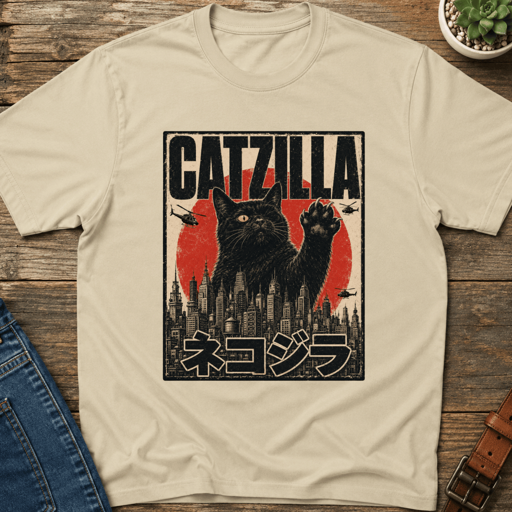 Catzilla Japanese T-Shirt