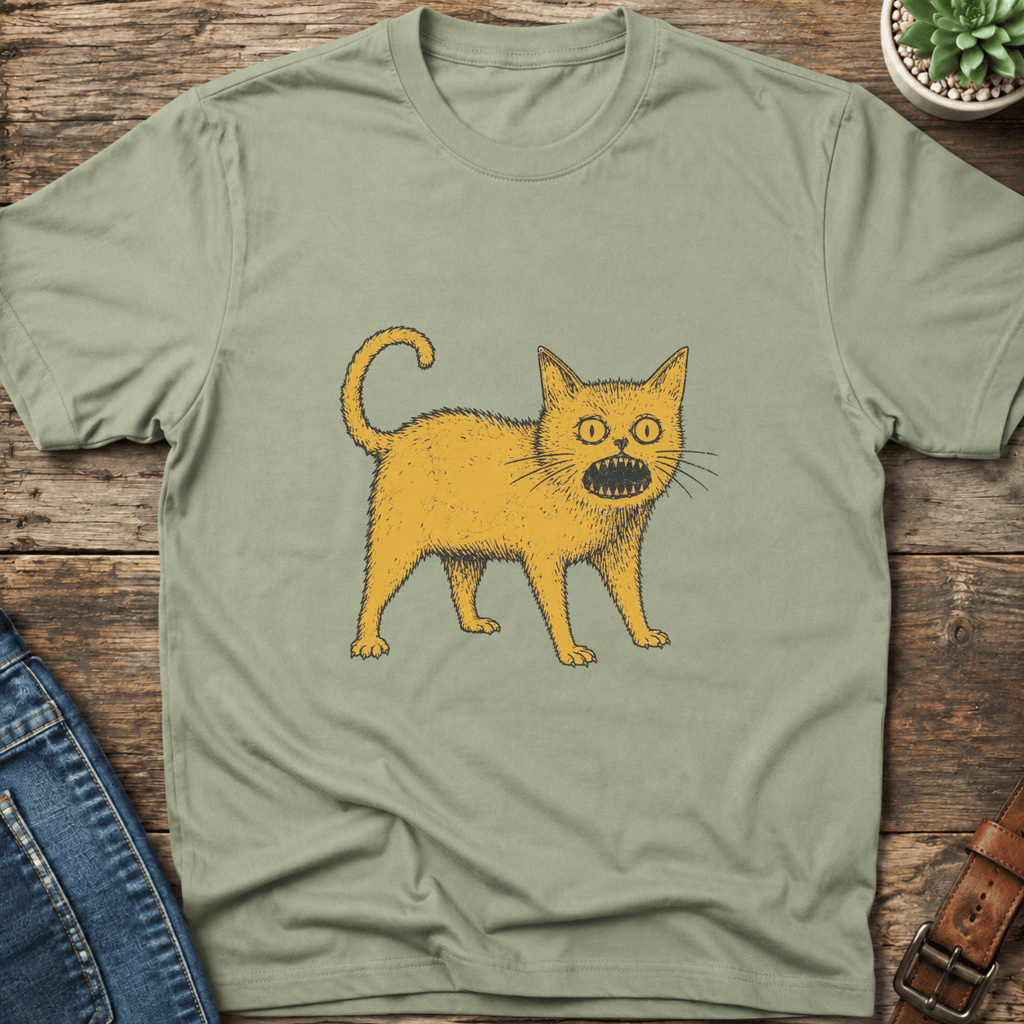 Scruffy Yellow Cat T-Shirt